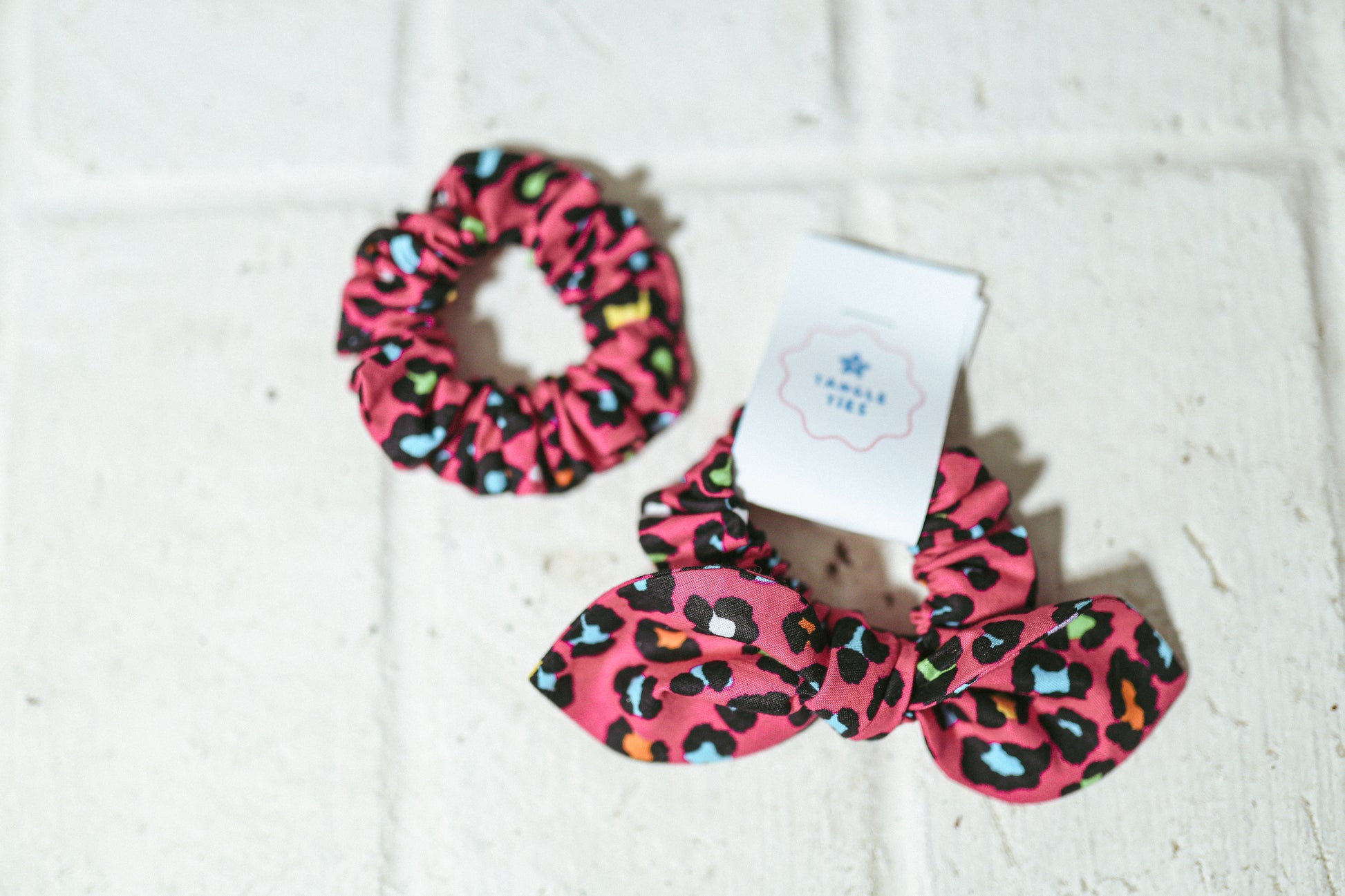 pink colorful leopard